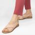 Sandale dama piele naturala DiAmanti Afrodille roz pudra